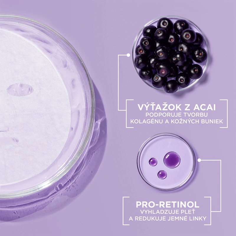 Garnier Skin Naturals Pro-retinol vyhladzujúca textilná maska so sérom - 3